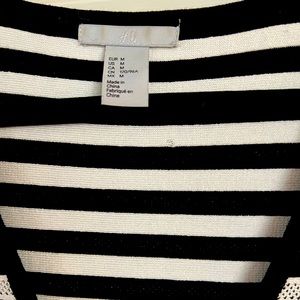 Black and White HM bodycon Dress